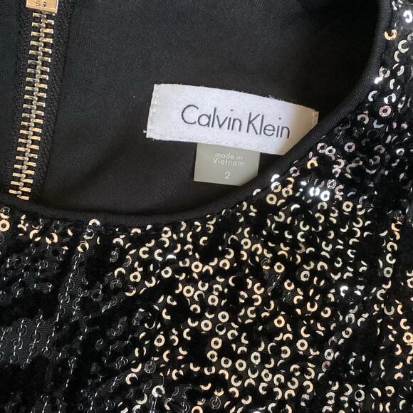 Calvin Klein Velvet Sequin Snake Print Sheath Cocktail Dress 2 NWT $159 - Picture 7 of 9